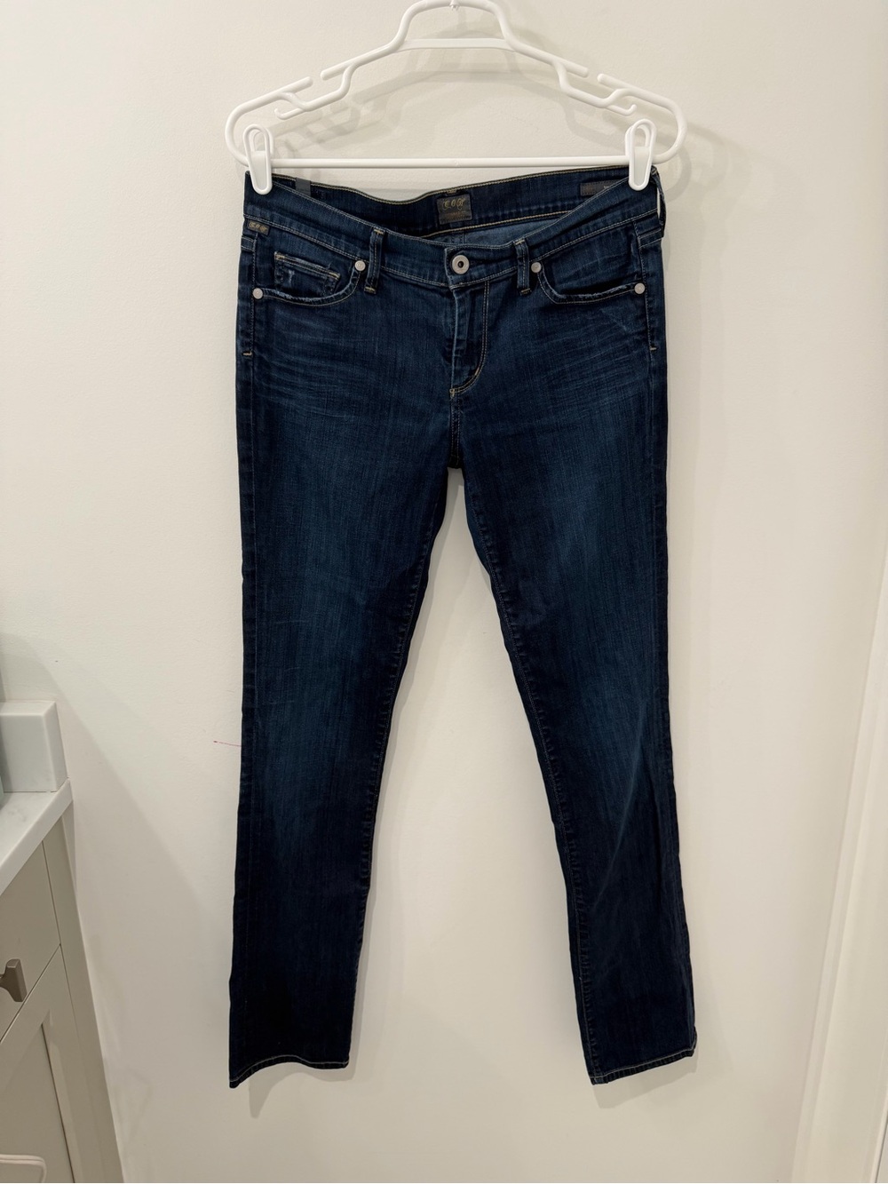 Citizens of Humanity Low Rise Straight Leg Ava Jean Dark Wash, Size 28 - Picture 2 of 7